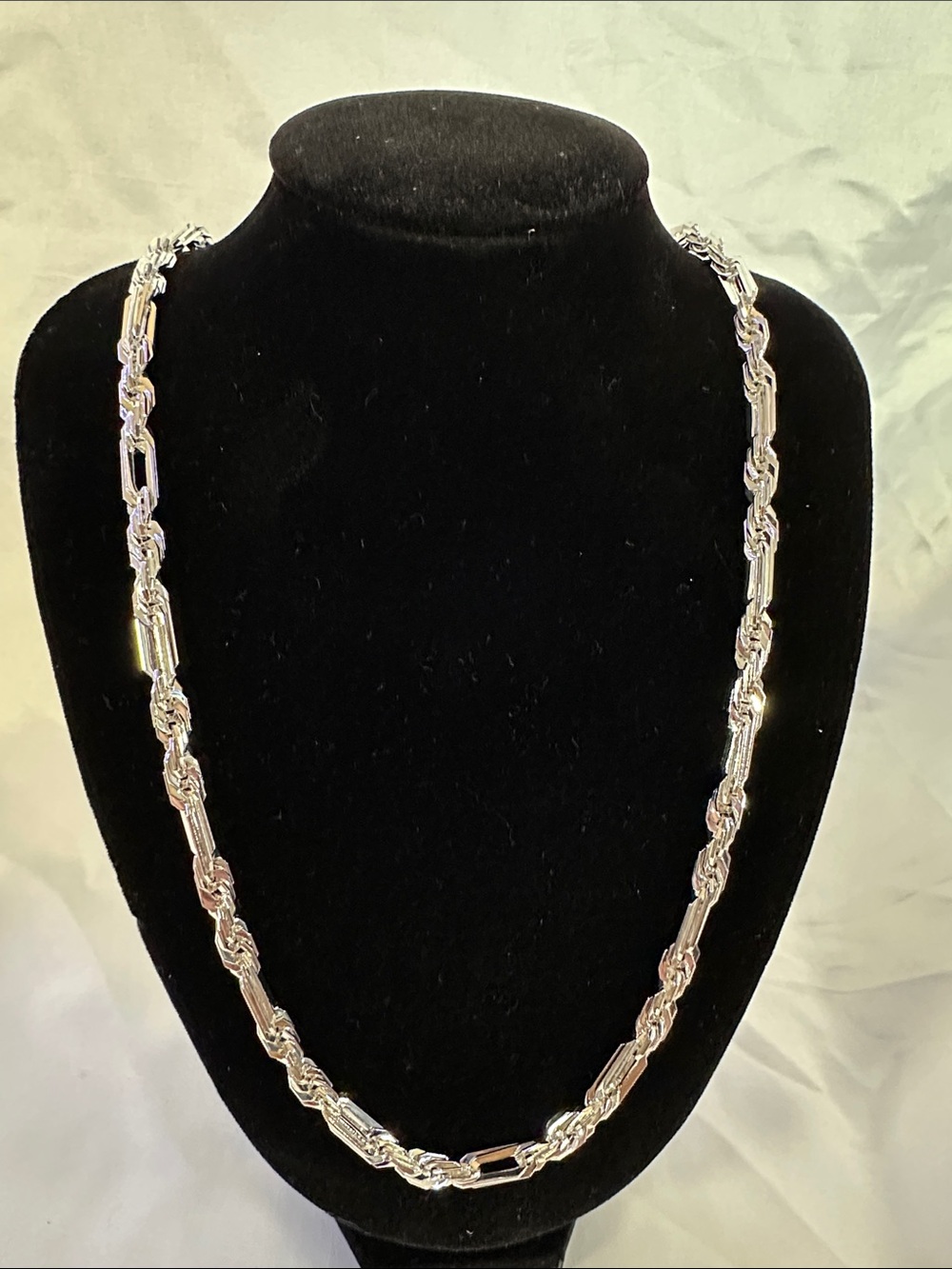 Brand New 925 Sterling Silver Filled 23.5” 5mm Necklace